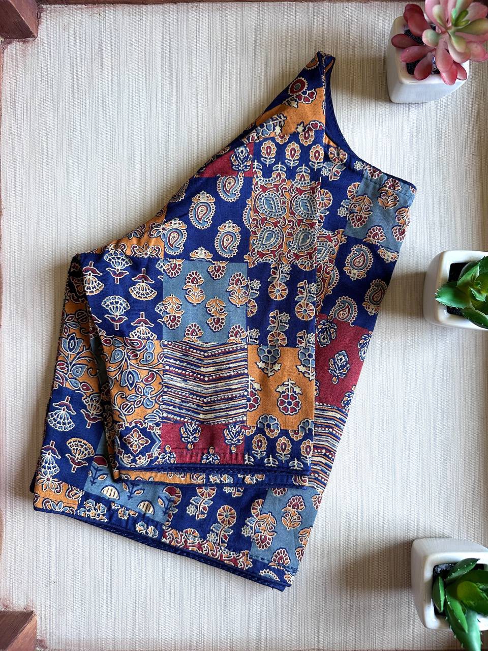 Yashomati Ajrakh Blouse
